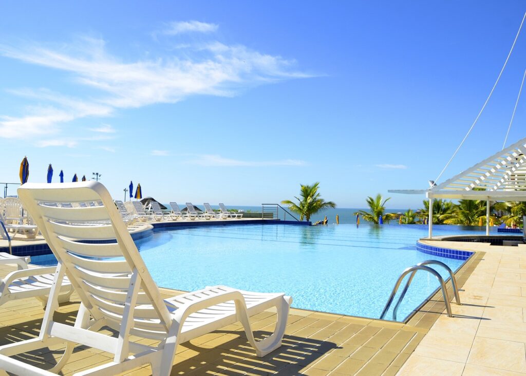 modern resort that needs a misting system