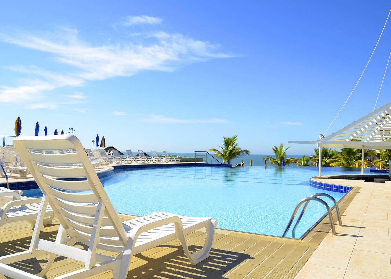 modern resort that needs a misting system